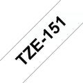 Brother TZE-151 cinta para impresora de etiquetas Negro sobre transparente