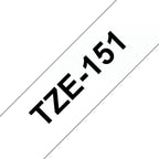 Brother TZE-151 cinta para impresora de etiquetas Negro sobre transparente