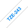 Brother TZE-243 cinta para impresora de etiquetas Azul sobre blanco