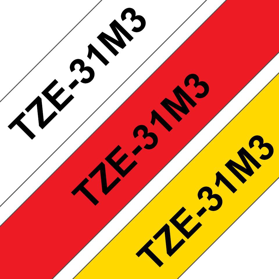 Brother TZE31M3 cinta para impresora de etiquetas TZe