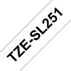Brother TZESL251 cinta para impresora de etiquetas Negro sobre blanco