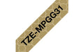 Brother TZE-MPGG31 cinta para impresora de etiquetas Negro en el oro