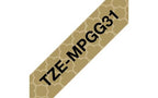 Brother TZE-MPGG31 cinta para impresora de etiquetas Negro en el oro