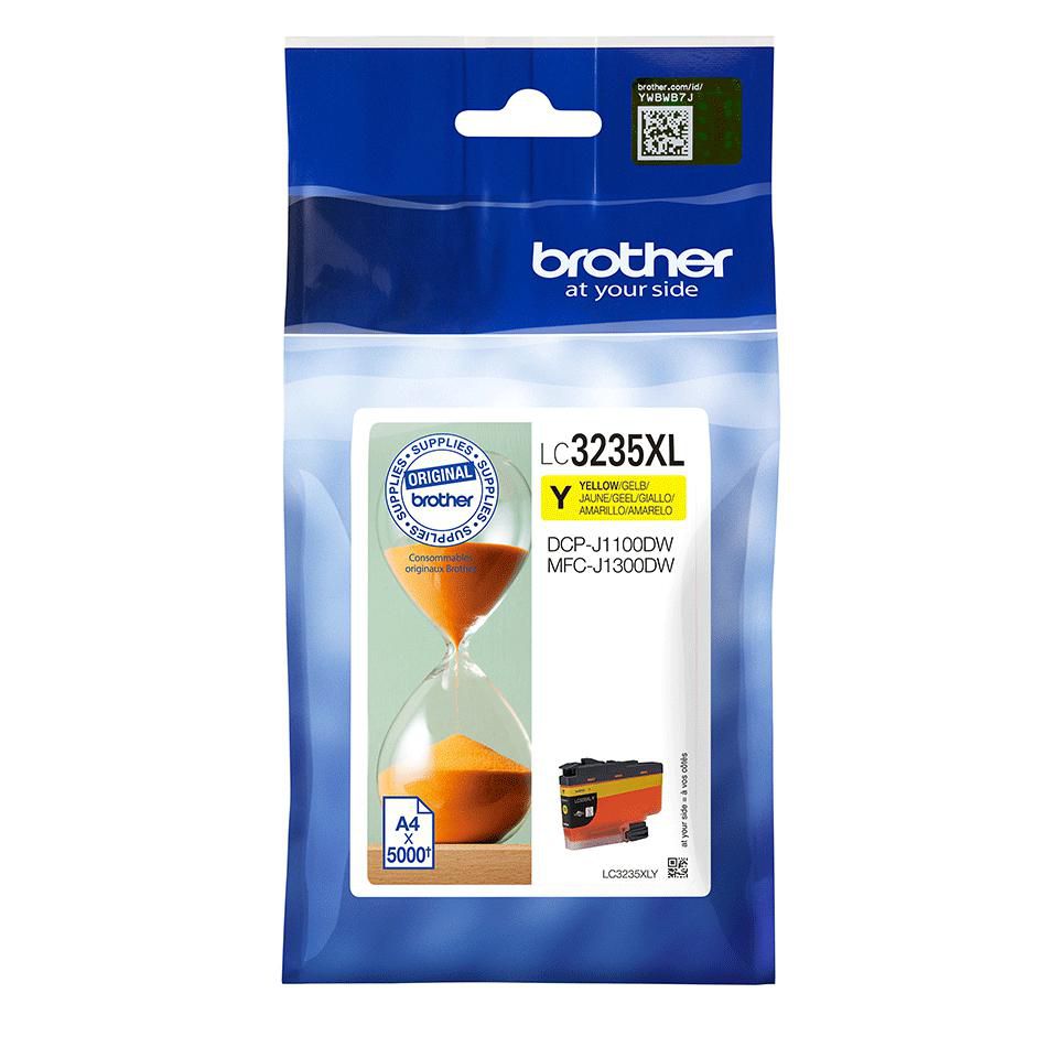 Brother LC3235XLY cartucho de tinta 1 pieza(s) Original Alto rendimiento (XL) Amarillo