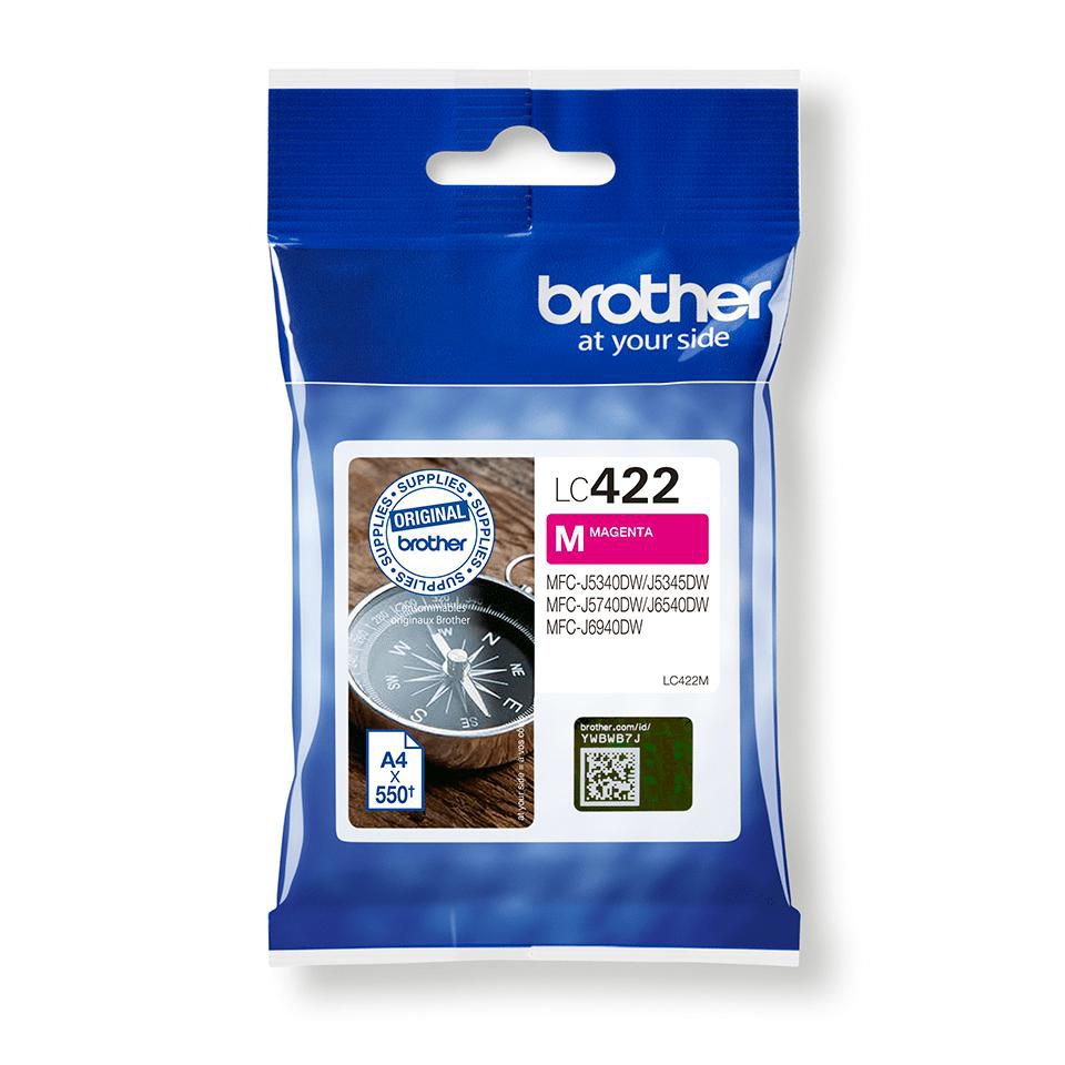 Brother LC422M cartucho de tinta 1 pieza(s) Original Magenta