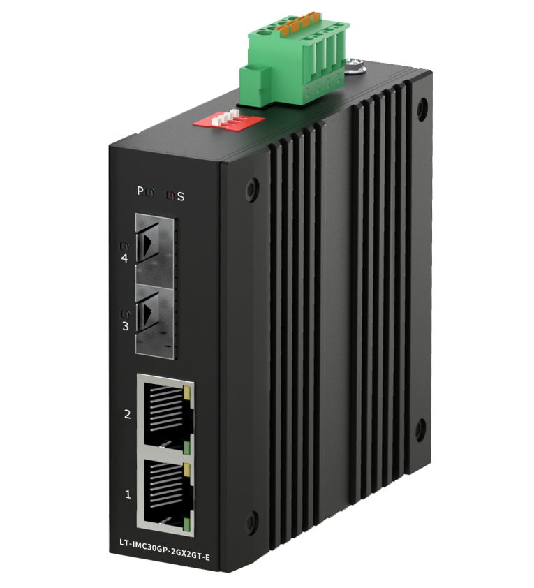 Ernitec ELECTRA-POE-IMC-2PORTS convertidor de medio