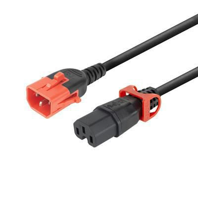 Microconnect MC-DUALC14C15-1M cable de transmisión Negro C15 acoplador C14 acoplador