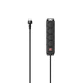 Hama 00223064 base múltiple 4 m 4 salidas AC Exterior Negro