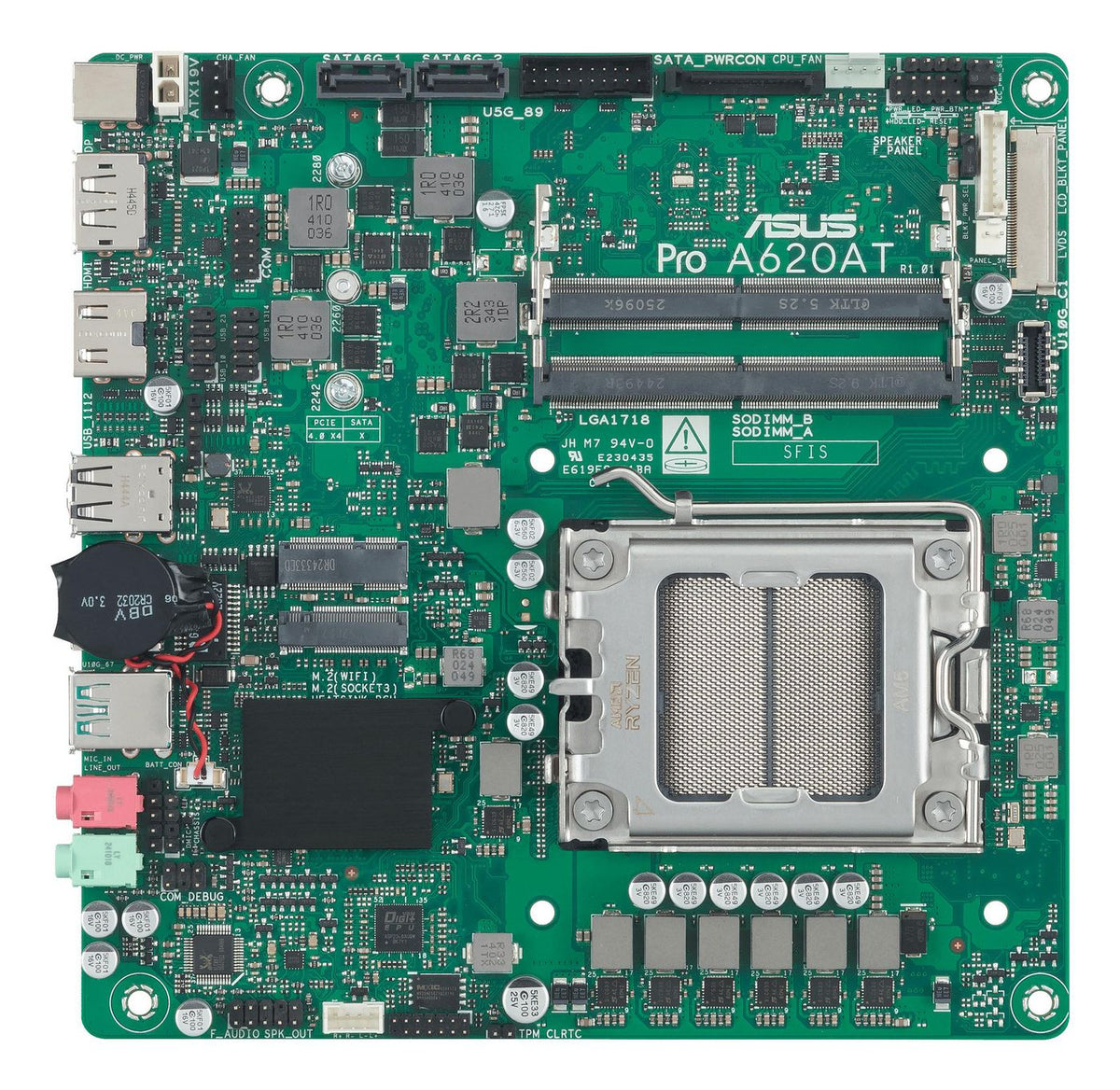 ASUS Pro A620AT-CSM AMD A620A Zócalo AM5 Thin Mini ITX