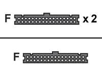 Supermicro Floppy Cable, 3-Connector CBL-0022L