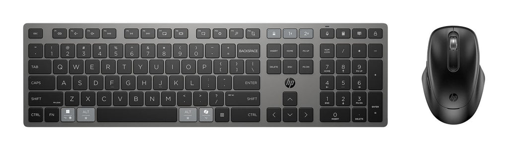 HP 720 MULTI RCHRGBL WLS KB MS teclado Ratón incluido Hogar USB + Bluetooth Negro