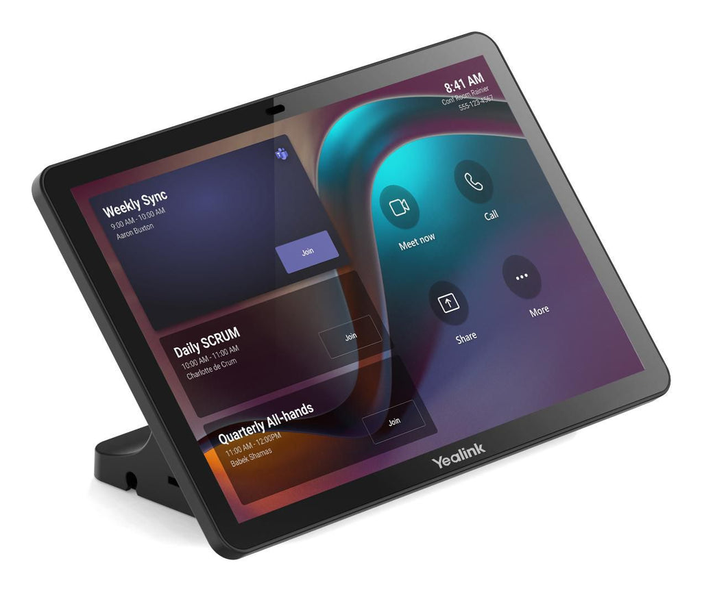 Yealink CTP25 25,6 cm (10.1") 1280 x 800 Pixeles IPS 802.11a, 802.11b, 802.11g, Wi-Fi 4 (802.11n), Wi-Fi 5 (802.11ac), Wi-Fi 6 (802.11ax) Negro Bluetooth