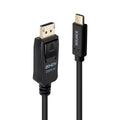 Lindy 43501 adaptador de cable de vídeo 2 m USB Tipo C DisplayPort Negro
