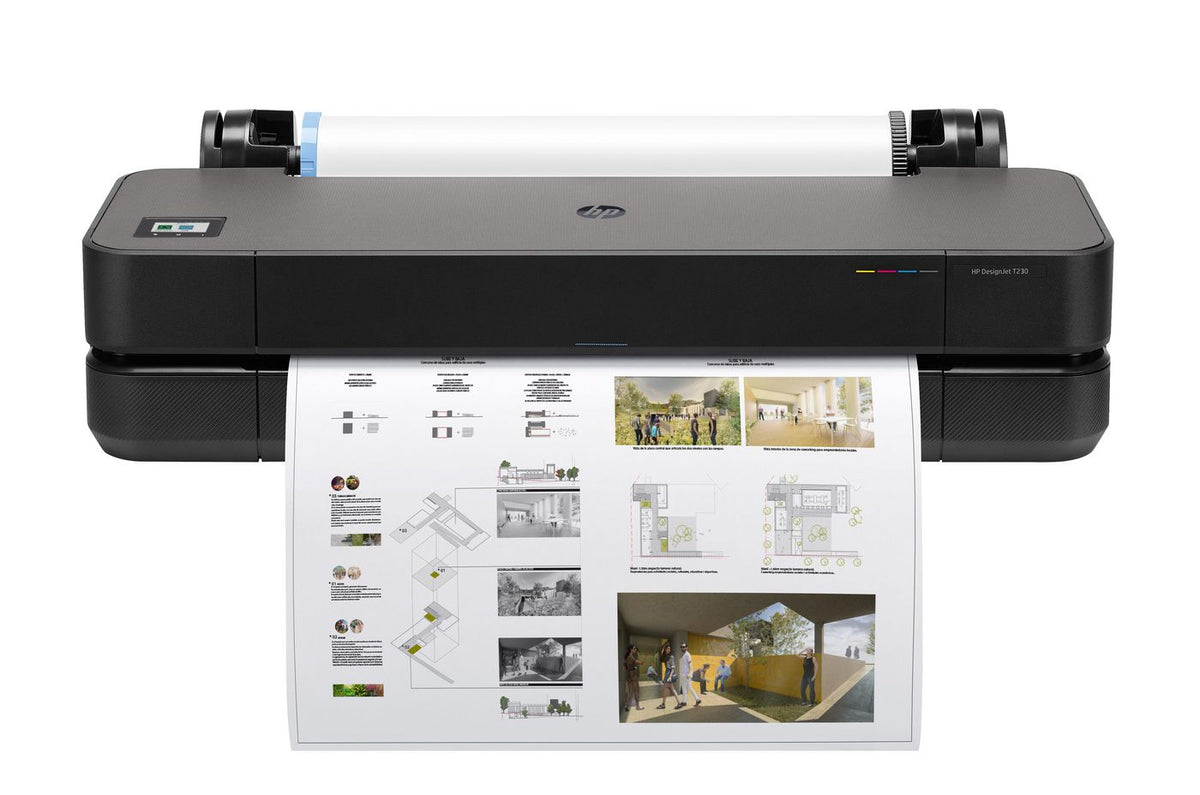 HP Designjet T230 24-in Printer impresora de gran formato Wifi Inyección de tinta térmica Color 2400 x 1200 DPI 610 x 1897 mm Ethernet