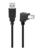 Microconnect USBAB2ANGLED2 cable USB USB 2.0 1,8 m USB A USB B Negro