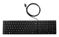 HP 320K Wired Keyboard teclado Oficina USB Negro