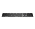 HP 720 Multi-Device Rechargeable Wireless Keyboard teclado Hogar / Oficina USB + Bluetooth Negro