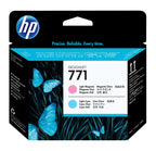 HP 771 Light Magenta/Light Cyan DesignJet Printhead cabeza de impresora Inyección de tinta térmica