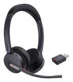 Yealink WH64 Hybrid Dual UC Auriculares Inalámbrico Diadema Oficina/Centro de llamadas MicroUSB Bluetooth Negro