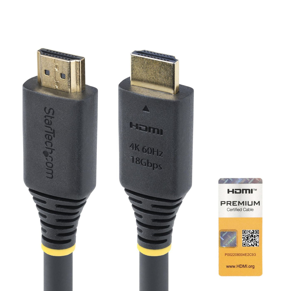 StarTech.com HDMI2-CABLE-4K60-15M cable HDMI HDMI tipo A (Estándar) Negro