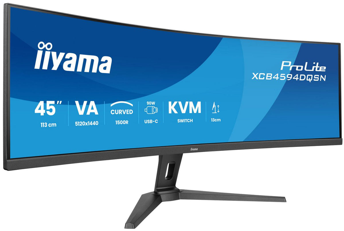 iiyama G-MASTER 45"LCD Curved Bus. UWQHD pantalla para PC 113 cm (44.5") 5120 x 1440 Pixeles Dual QHD LED Negro
