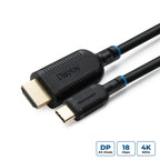 Microconnect MC-USBCHDMI3 adaptador de cable de vídeo 3 m USB Tipo C HDMI Negro