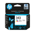 HP 343 Tri-color Original Ink Cartridge cartucho de tinta 1 pieza(s) Rendimiento estándar Cian, Magenta, Amarillo