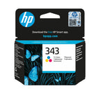 HP 343 Tri-color Original Ink Cartridge cartucho de tinta 1 pieza(s) Rendimiento estándar Cian, Magenta, Amarillo