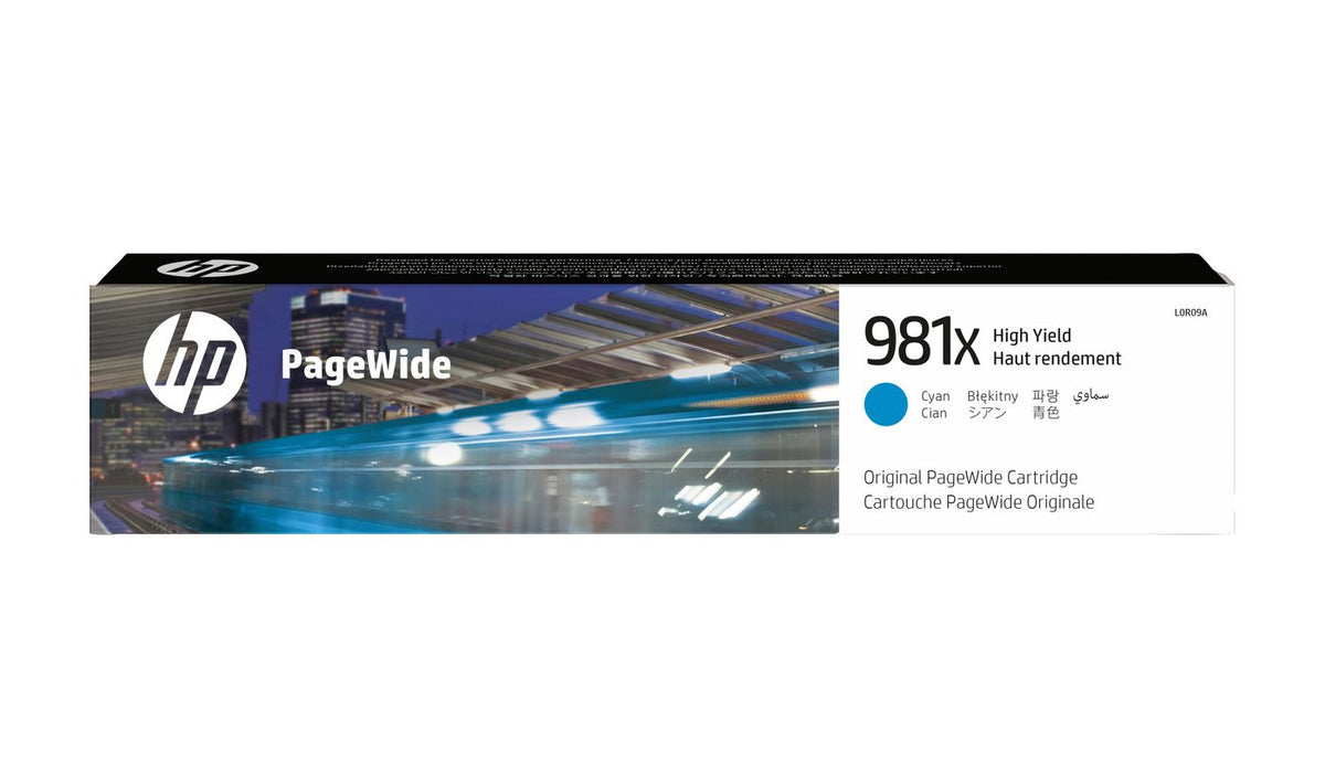 HP 981X High Yield Cyan Original PageWide Cartridge cartucho de tinta 1 pieza(s) Alto rendimiento (XL)