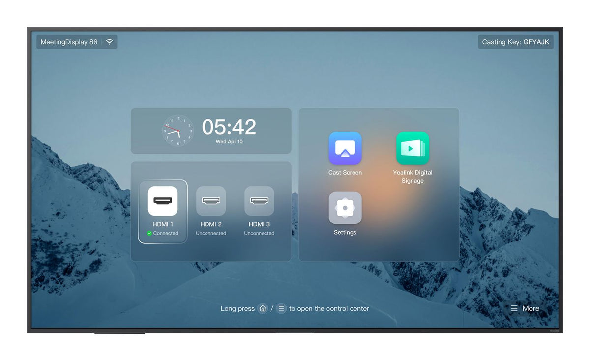 Yealink MeetingDisplay 86", 165.1 cm MD86