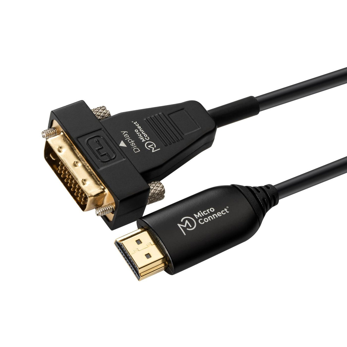 Microconnect HDM1924130OP adaptador de cable de vídeo 30 m DVI-D HDMI tipo A (Estándar) Negro