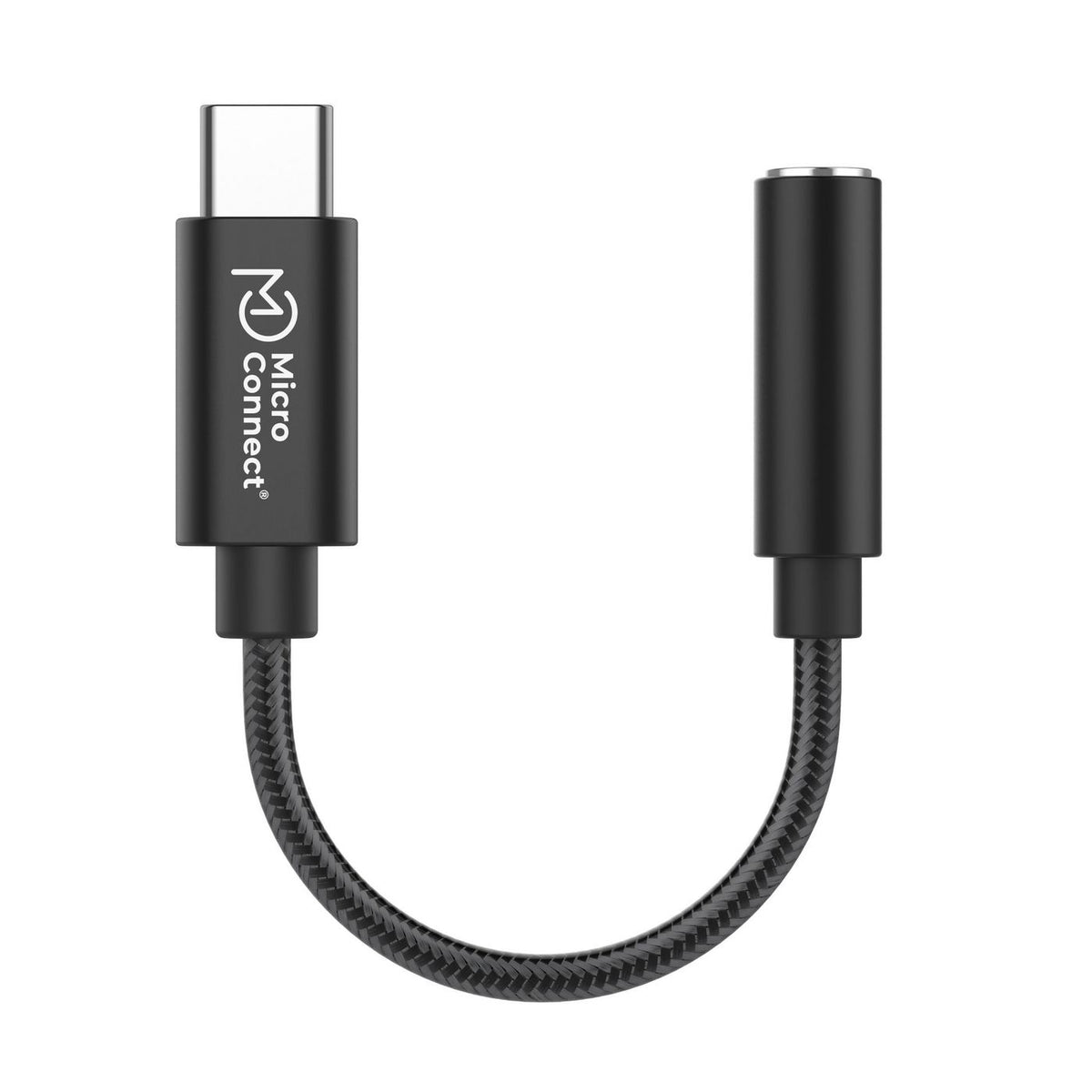 Microconnect MC-AUDIO-USBC adaptador de cable de vídeo 0,13 m USB Tipo C Negro