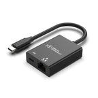 Microconnect USB3.1CETHPDBA cambiador de género para cable USB C RJ-45 Negro