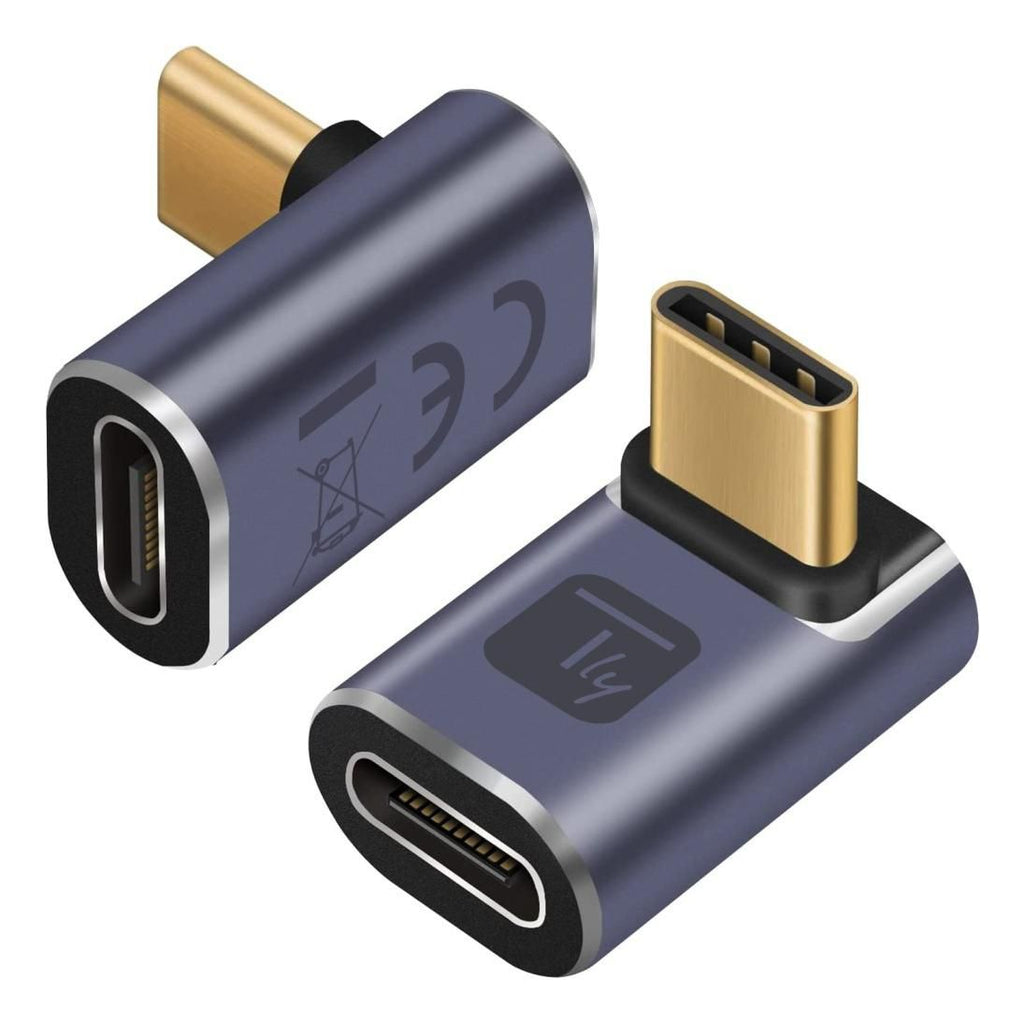 Techly IADAP USB4C-40G cambiador de género para cable USB-C 4.0 Gris