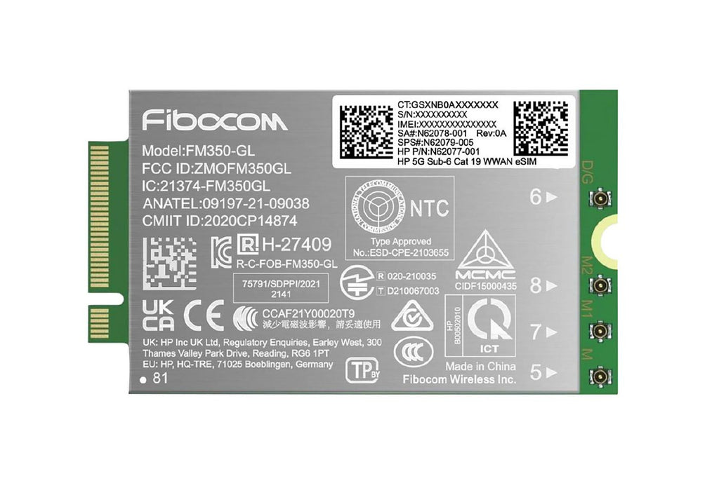 HP 5G Sub-6 Cat 19 WWAN Interno