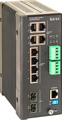 Barox Switch for DIN rail, RY-LPITE-442XGME