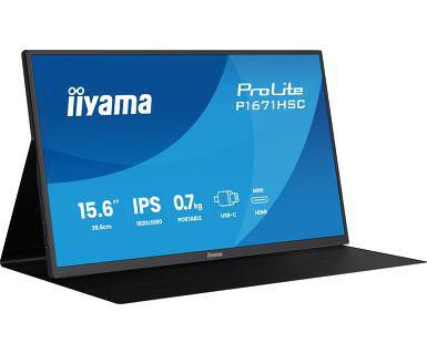 iiyama ProLite P1671HSC-B1 pantalla para PC 39,6 cm (15.6") 1920 x 1080 Pixeles Full HD LED Negro
