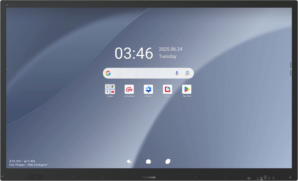 Viewsonic IFP8663-2C pizarra blanca interactiva 2,18 m (86") 3840 x 2160 Pixeles Pantalla táctil Negro