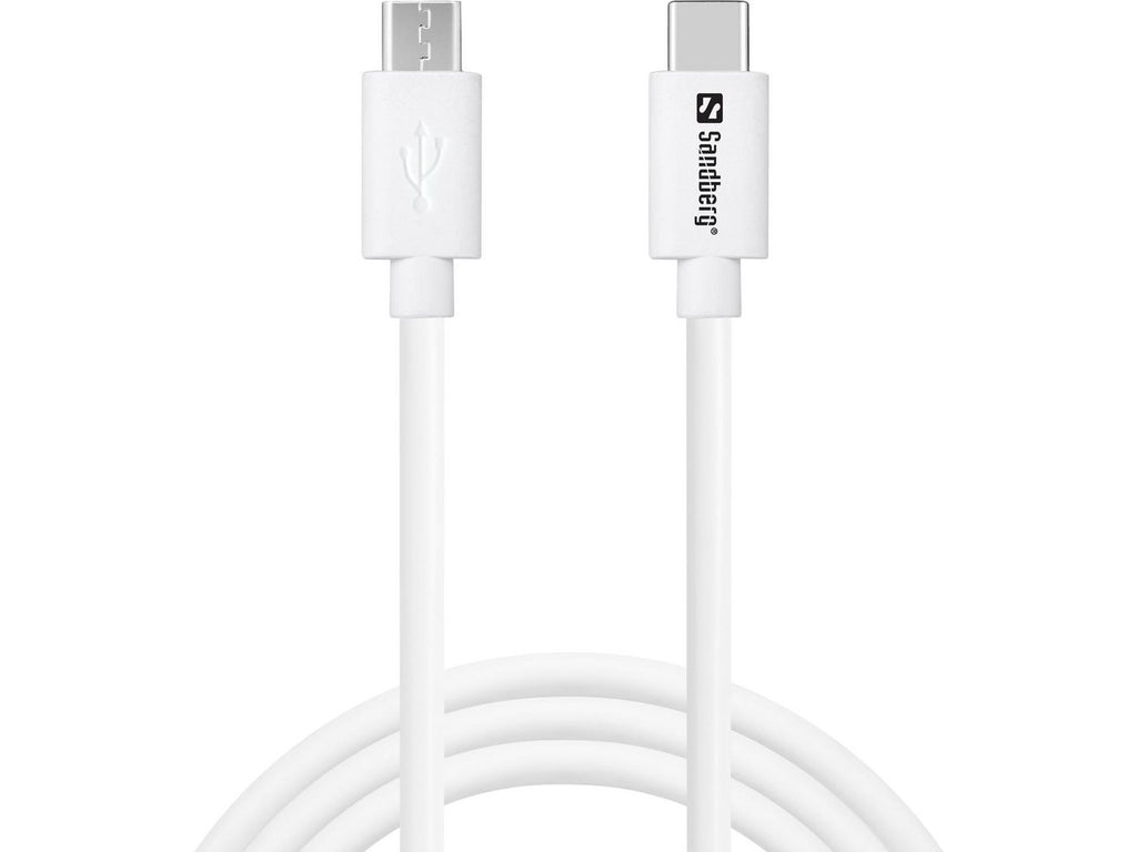 Sandberg 136-74 cable USB 0 m USB C Micro-USB B Blanco