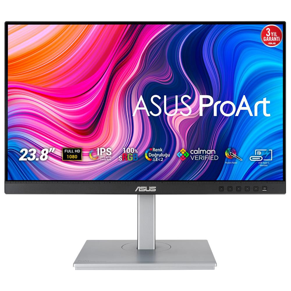 ASUS PA247CV pantalla para PC 60,5 cm (23.8") 1920 x 1080 Pixeles Full HD LED Negro, Plata