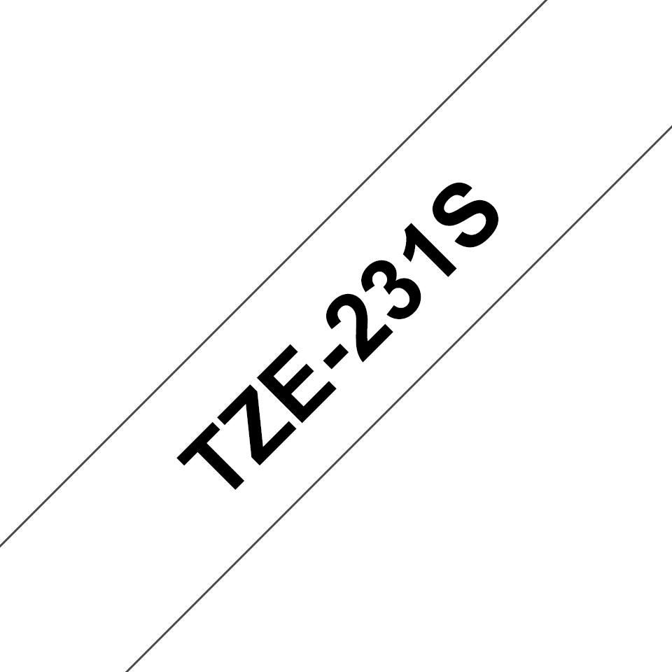 Brother TZE231S2 cinta para impresora de etiquetas Negro sobre blanco TZe