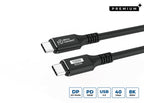 Microconnect USB4CC05 cable USB USB4 Gen 3x2 0,5 m USB C 100 W Negro