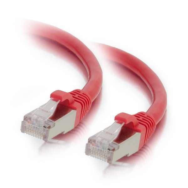 Mercodan KAT6A S/FTP 0.25m, Red, Patch 371914002