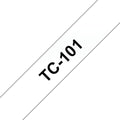 Brother TC-101 cinta para impresora de etiquetas Negro sobre transparente