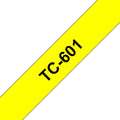 Brother TC-601 cinta para impresora de etiquetas Negro sobre amarillo
