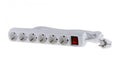 Mercodan Schuko power strip with 6 584420025