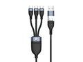 Conceptronic ETTA06B15C cable USB USB 2.0 1,5 m USB A/USB C 3 x USB C 0,48 Gbit/s 100 W Negro