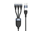 Conceptronic ETTA06B15C cable USB USB 2.0 1,5 m USB A/USB C 3 x USB C 0,48 Gbit/s 100 W Negro