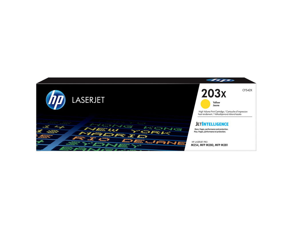 HP LaserJet 203X High Yield Yellow Original Toner Cartridge cartucho de tóner 1 pieza(s)