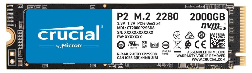 Crucial P2 2 Tb M.2 Pci Express 3.0 CT2000P2SSD8